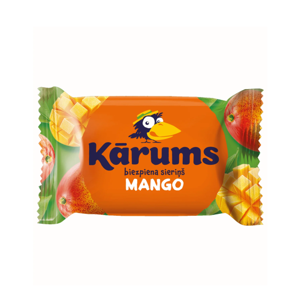 Barre de fromage blanc sucré goût mangue