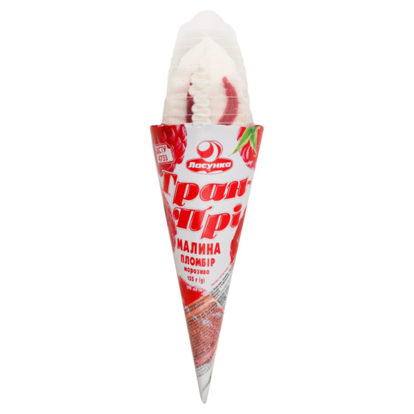Cône de crème glacée goût framboise (Lasunka Gran-Pria)