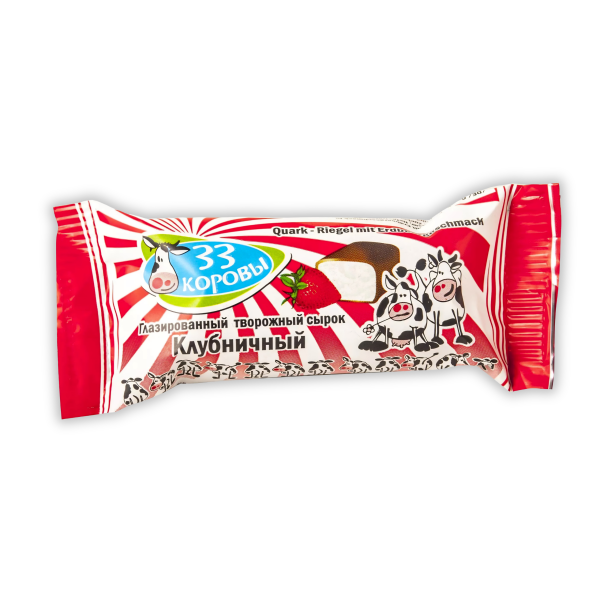 Barre de fromage glacée fraise