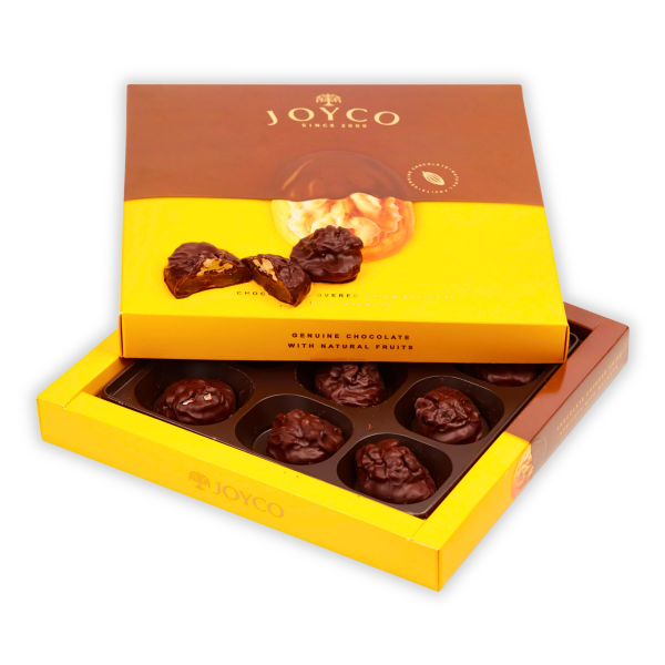 Boîte de chocolats abricots