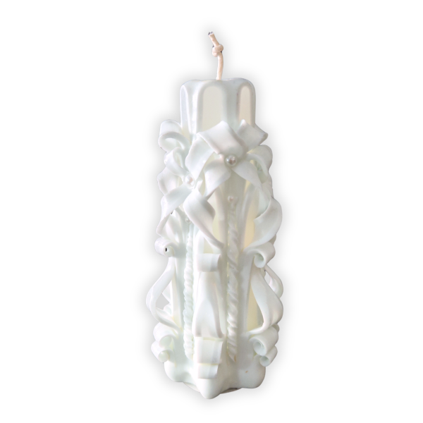 Bougie sculptée à la main