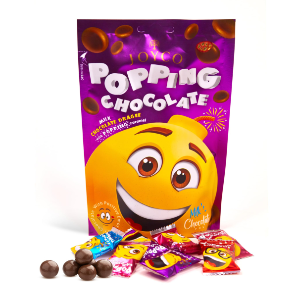 Chocolats au lait avec caramel pétillant (Joyco)