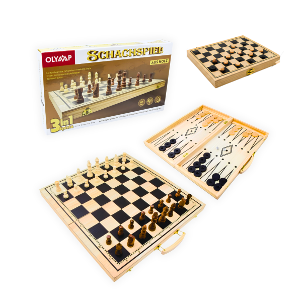 Coffret de jeux de société classique 3 en 1