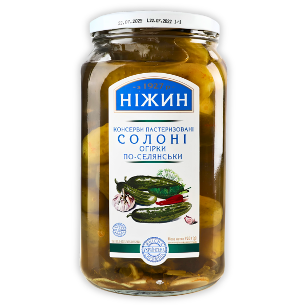 Concombres saumurés à la campagnarde