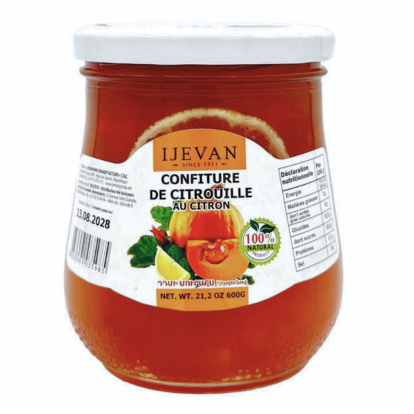 Confiture de citrouille au citron