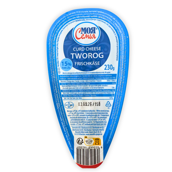 Fromage frais Tvorog 15%