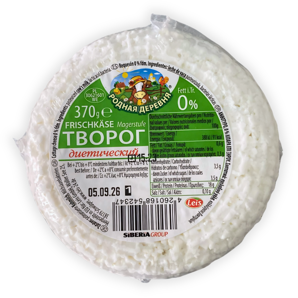 Fromage frais Tvorog diététique 0%