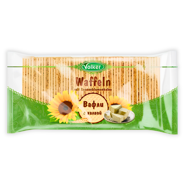 Gaufrettes à la halva de tournesol