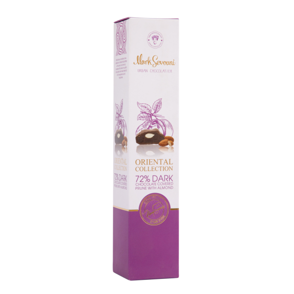 Coffret de pruneaux séchées au chocolat noir