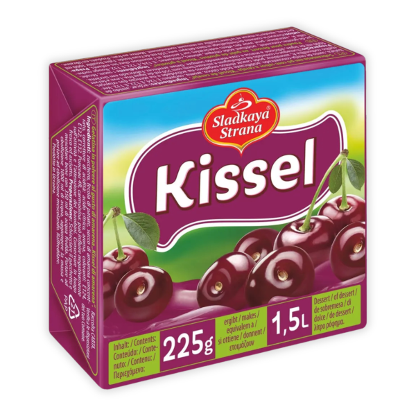 Poudre pour dessert au goût de cerise griotte