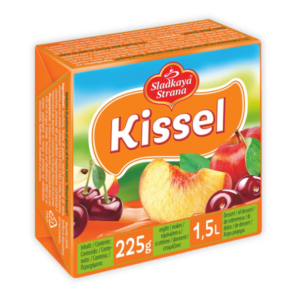 Poudre pour dessert au goût de fruits