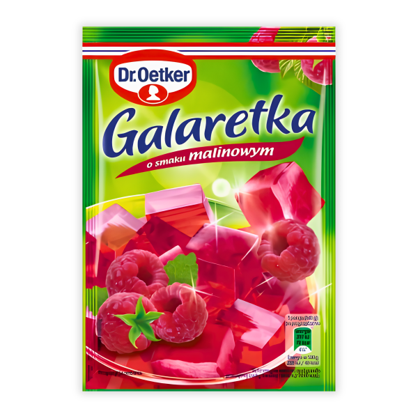 Poudre pour gelée goût framboise