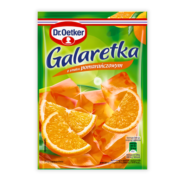 Poudre pour gelée goût orange