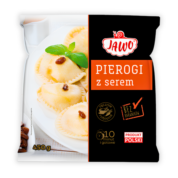 Raviolis pierogi au fromage doux