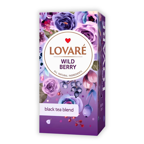 Tisane thé noir, baies et fleurs