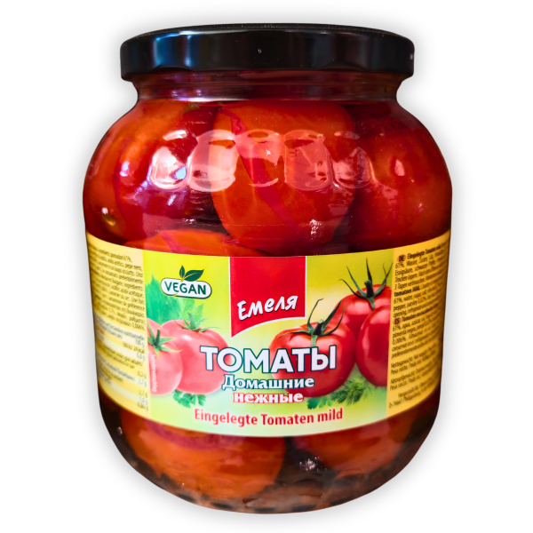Tomates rouges marinées douces